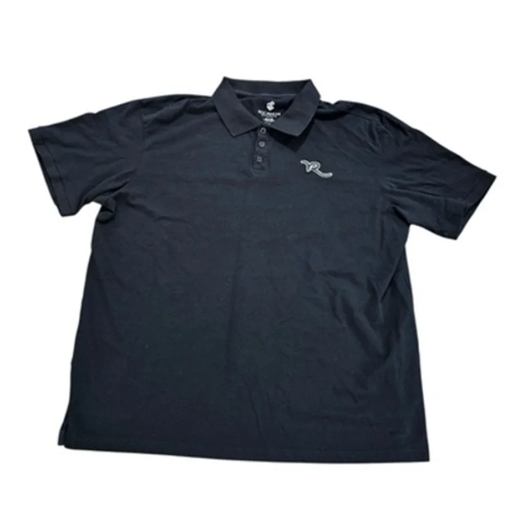 Rocawear Classic Men's Polo Shirt Black 4XB Big & Tall Short Sleeve Collared